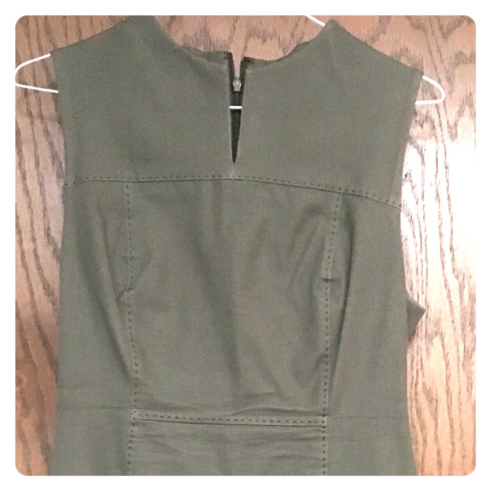 Jcrew pencil dress, Petite 4, olive green